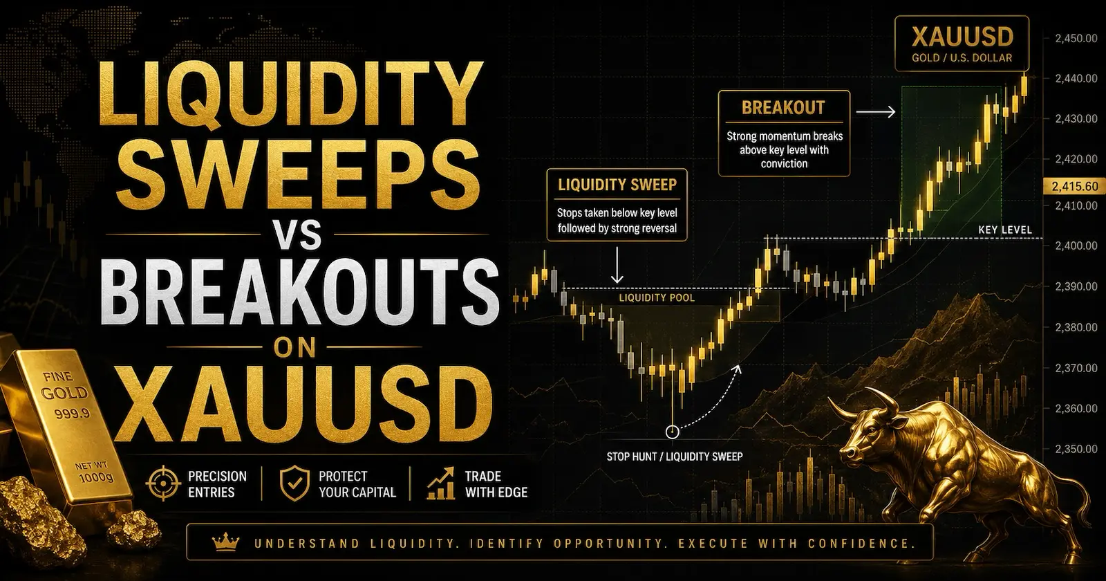 Liquidity Sweeps vs Breakouts on XAUUSD